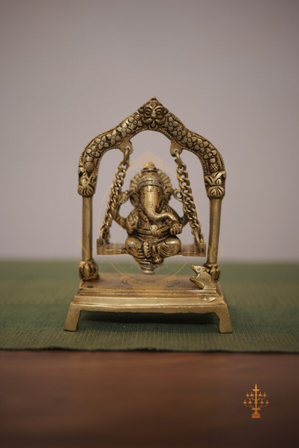 Siddhivinayaka – Majestic Solid Brass Swing Ganesha Idol