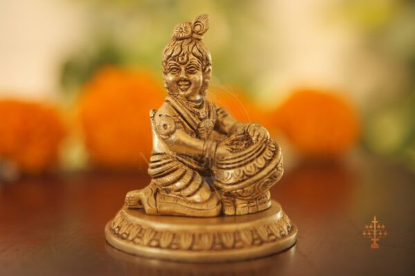 Brass Ladoo Gopal Krishna Idol