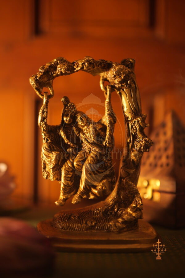 Radha Krishna Swing Graceful Idol at 7 Inch
