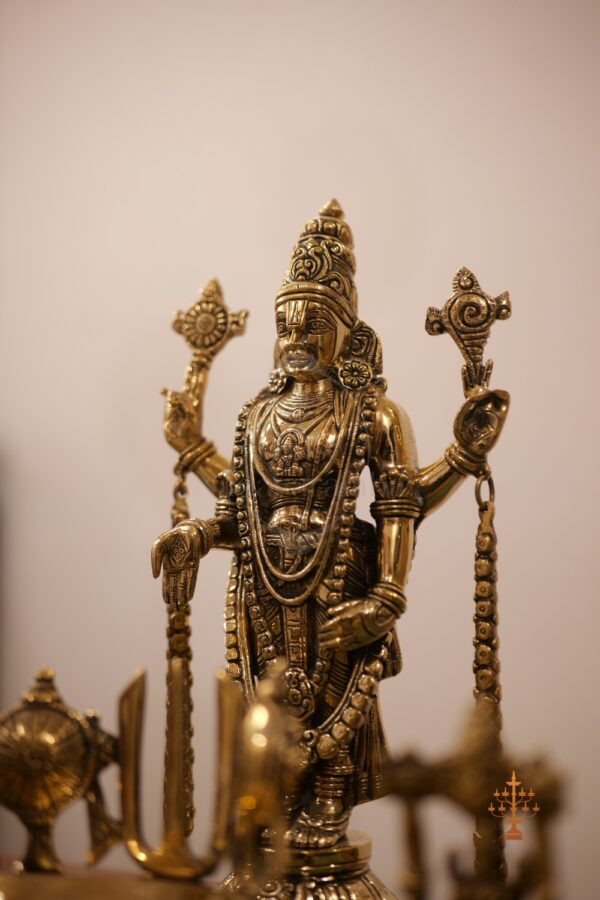 Tirupathi Balaji Idol – 14 Inch Solid Brass Venkateswara Statue