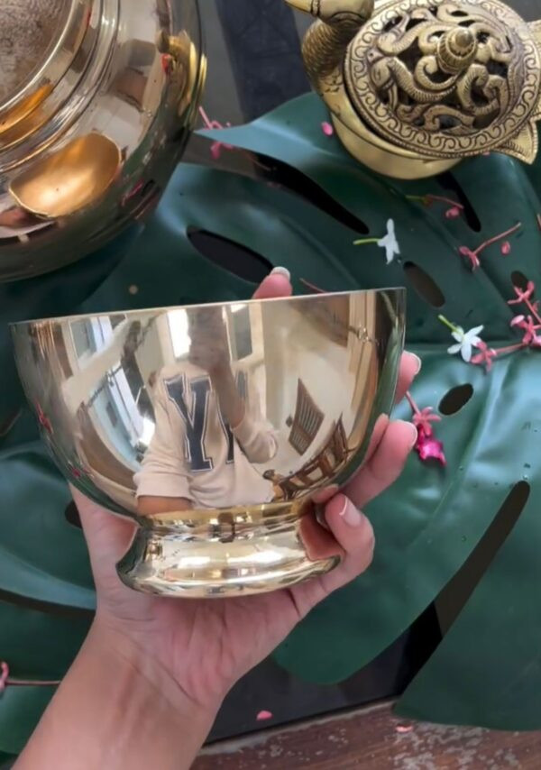 Traditional Bronze Bowl – Handcrafted Multipurpose Pooja & Serving Vessel