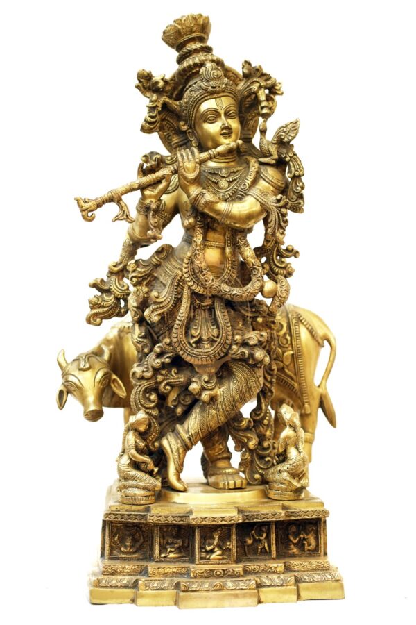 Cow Krishna Idol (30 inch)
