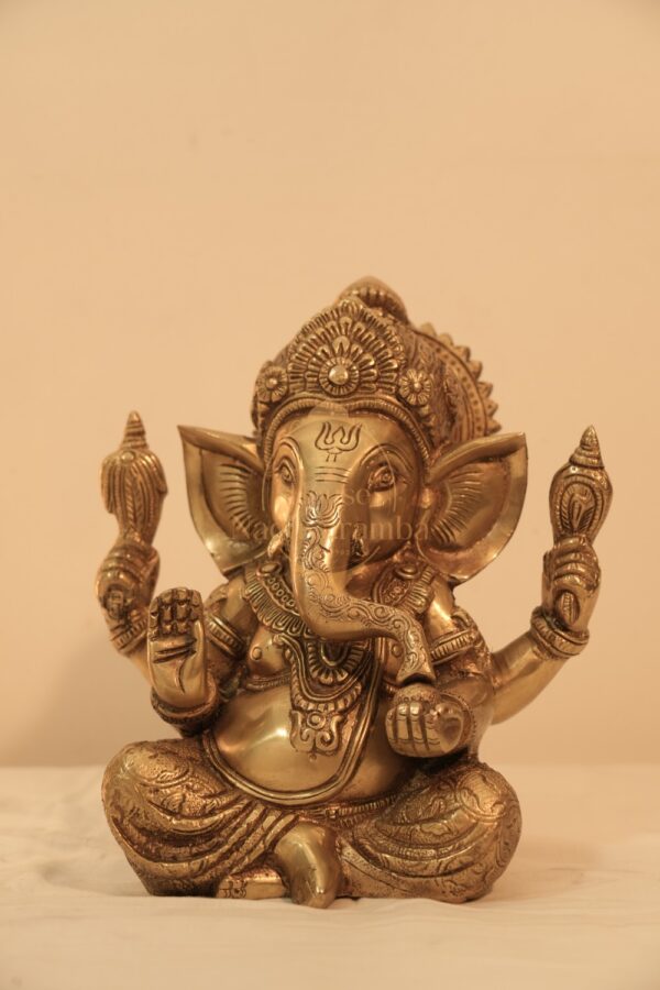 Appu Ganesha Idol – Solid Brass Bala Ganapati Statue